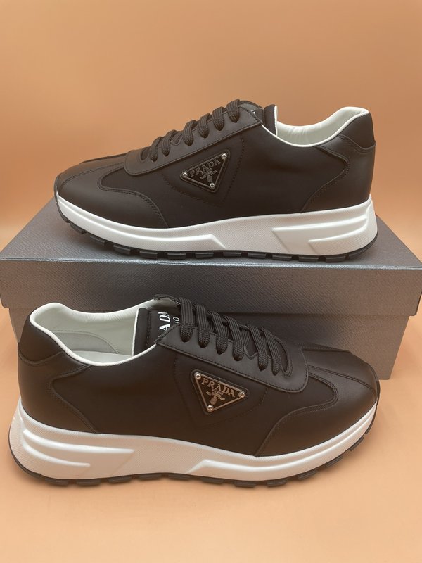 PRADA 오리지널 남성 가죽 방수 캔버스화 001-227055