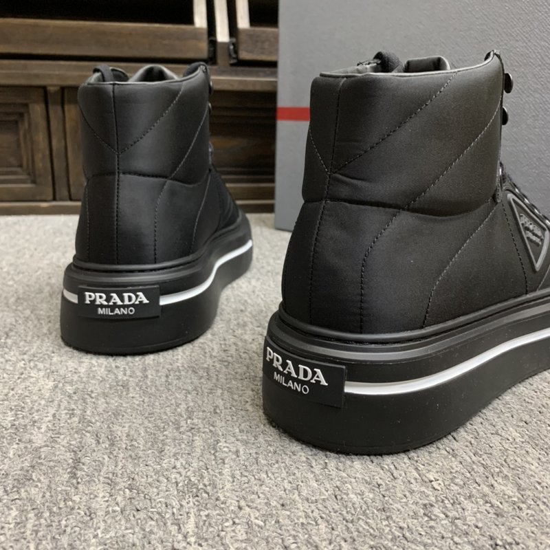 프라다 남성용 새로운 하이탑 슈즈 001-227058