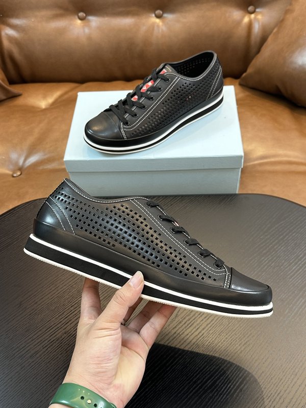 프라다 PRADA 남성 로우탑 소가죽 구두 001-227077