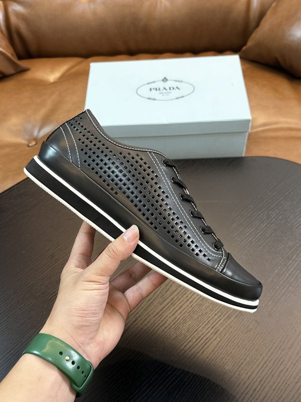 프라다 PRADA 남성 로우탑 소가죽 구두 001-227077