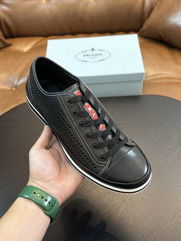 프라다 PRADA 남성 로우탑 소가죽 구두 001-227077