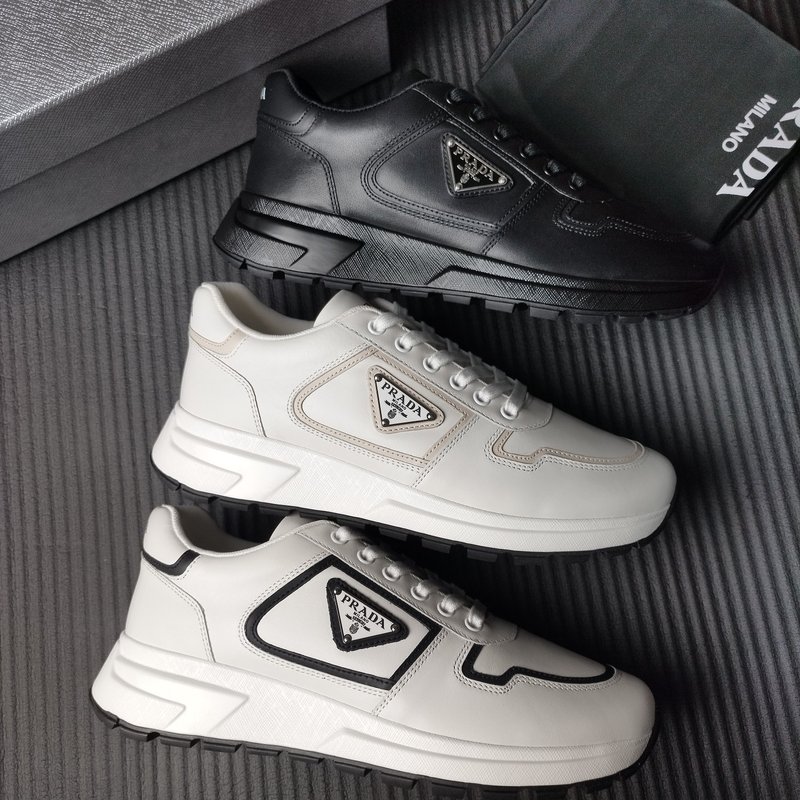 PRADA 프라다 블랙 가죽 구두 001-227090