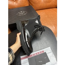 프라다 빈티지 송아지 가죽 첼시 부츠 001-227091