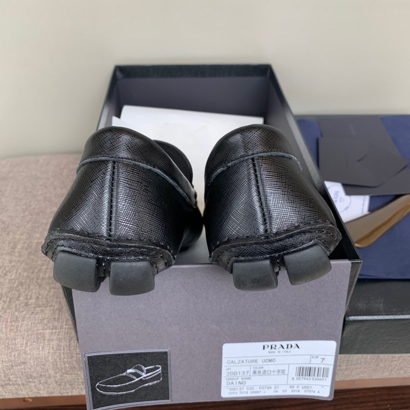 Prada 클래식 로퍼 남성용 수제 운전화 001-227105