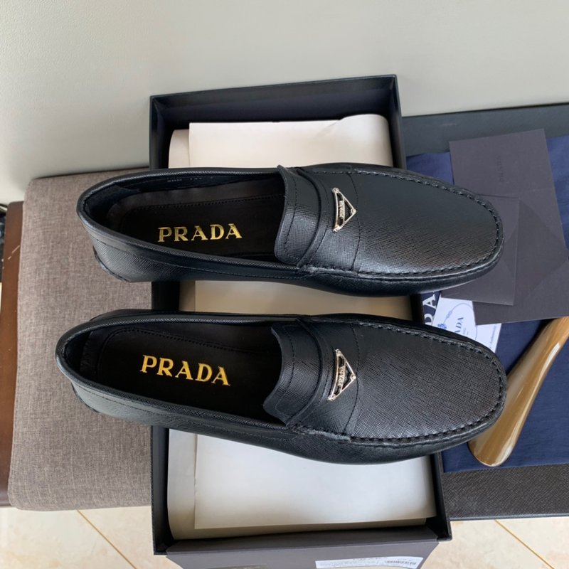 Prada 클래식 로퍼 남성용 수제 운전화 001-227105