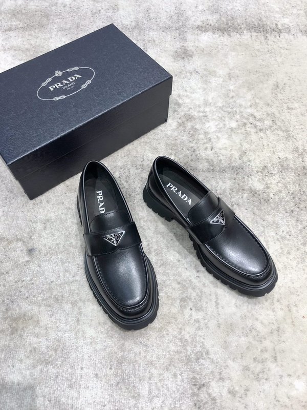 프라다 Prada 신규 소 가죽 신발 001-227109