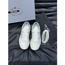 프라다 남성 레더 캐주얼 운동화 001-227114