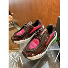 프라다 라이딩 패브릭 스웨이드 가죽 운동화 001-227130