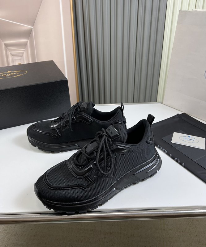 프라다 PRADA 남성용 가죽 메쉬 신발 001-227145
