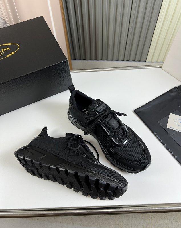 프라다 PRADA 남성용 가죽 메쉬 신발 001-227145