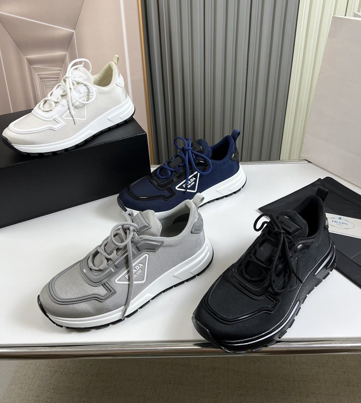 프라다 PRADA 남성용 가죽 메쉬 신발 001-227145