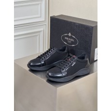 Prada 남성 가죽 두꺼운 바닥 운동화 001-227146