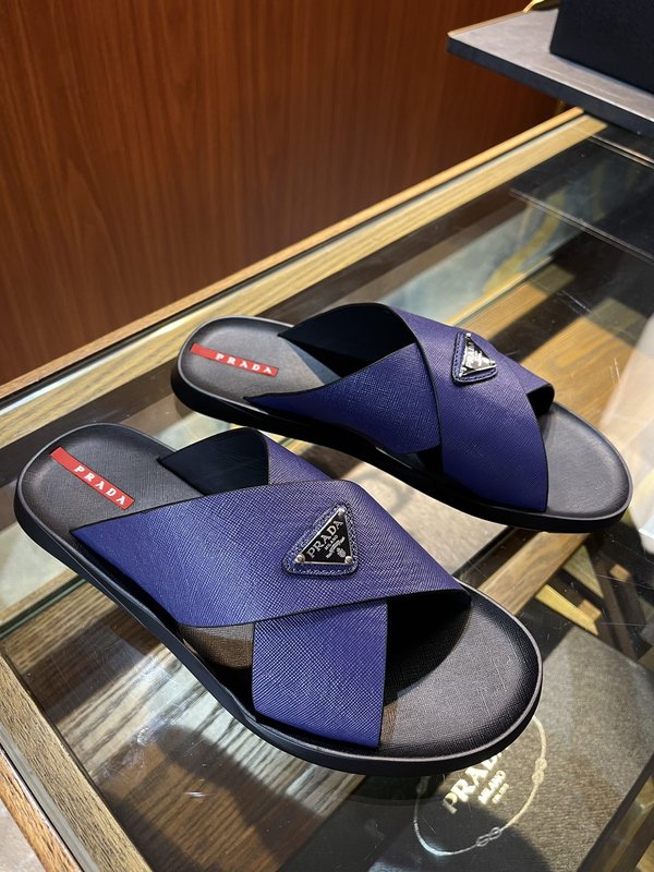 PRADA  남성 소가죽 슬리퍼 001-227149
