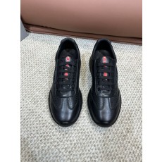 프라다 남성 레이스 업 가죽 캐주얼 운동화 001-227158