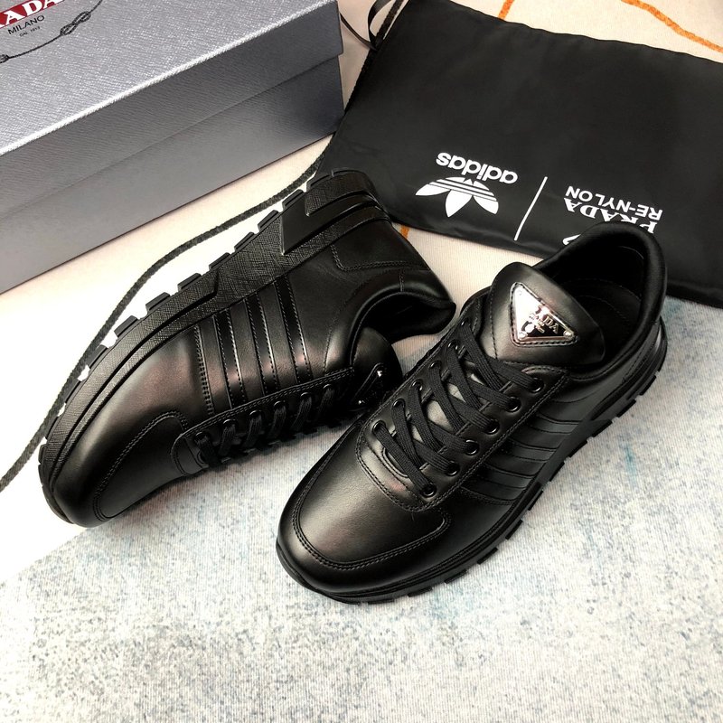 PRADA 블랙 가죽 신발 001-227160
