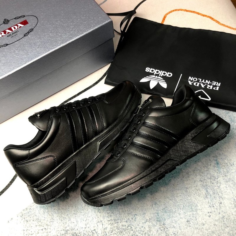 PRADA 블랙 가죽 신발 001-227160
