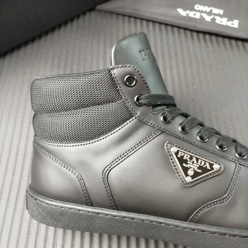 PRADA 신규 화이트 가죽 신발 001-227163