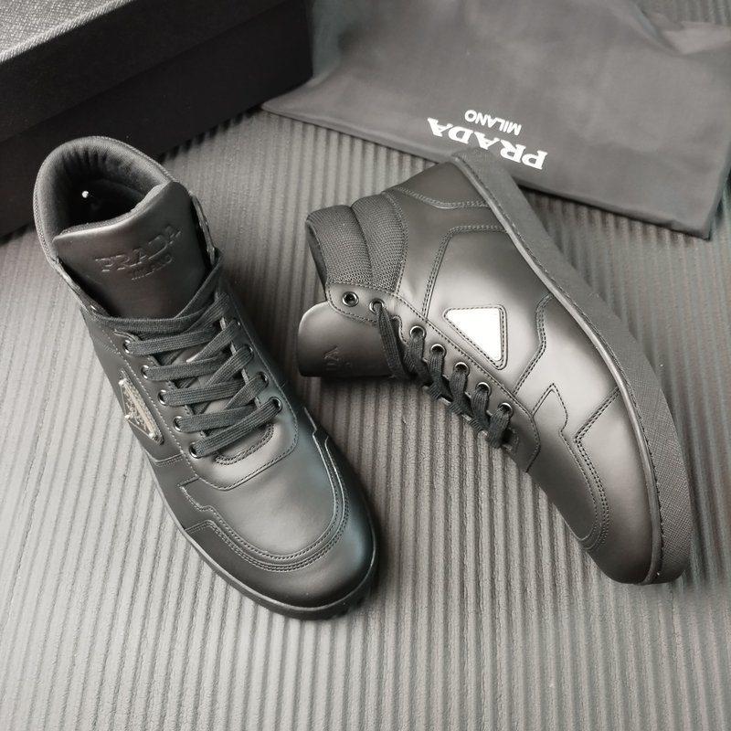 PRADA 신규 화이트 가죽 신발 001-227163