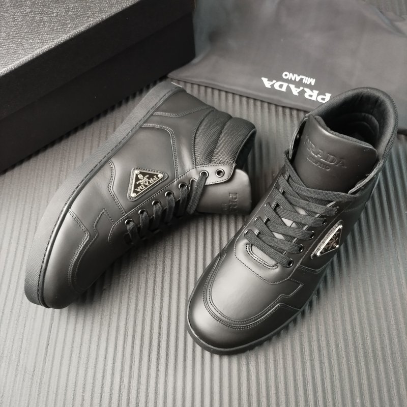 PRADA 신규 화이트 가죽 신발 001-227163