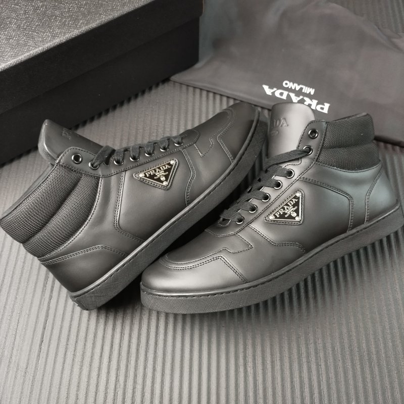 PRADA 신규 화이트 가죽 신발 001-227163