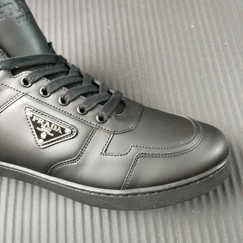 PRADA 신규 화이트 가죽 신발 001-227163