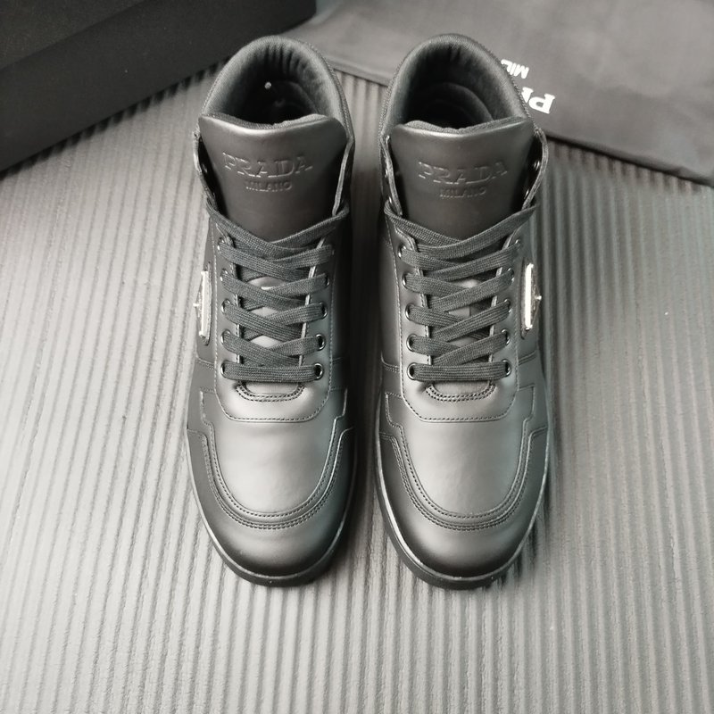 PRADA 신규 화이트 가죽 신발 001-227163