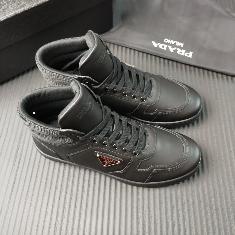 PRADA 신규 화이트 가죽 신발 001-227163