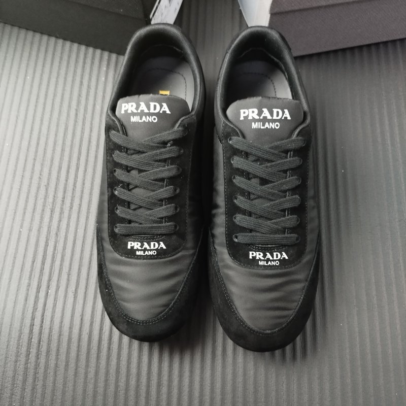 프라다 블랙 천 소재 신발 001-227177