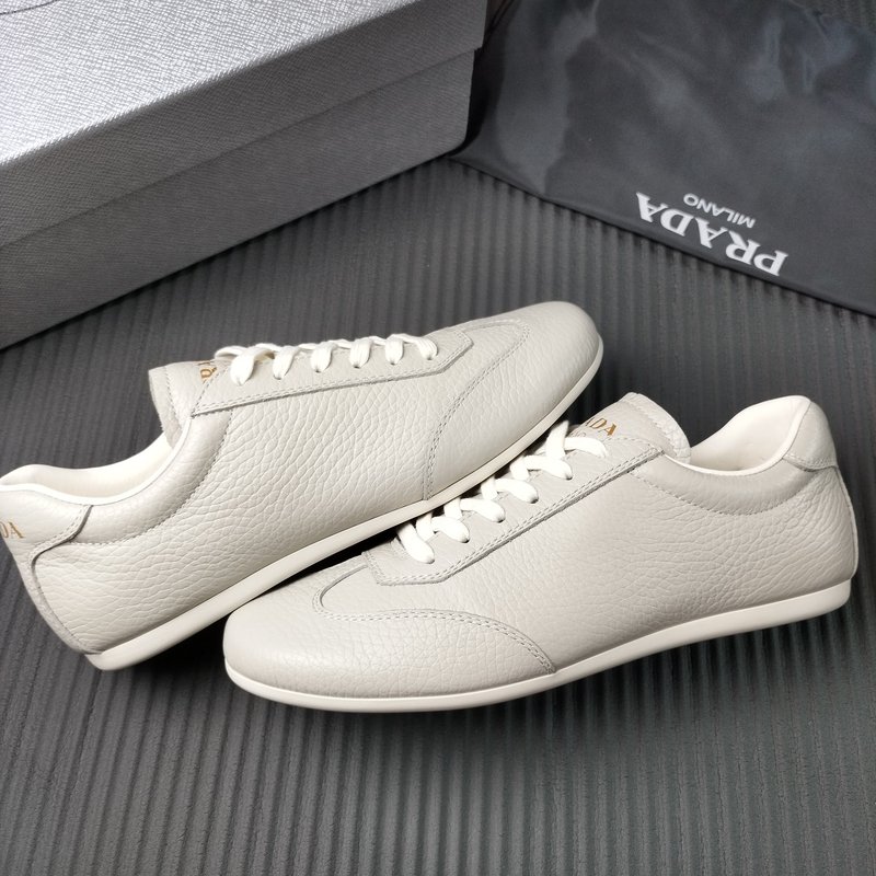 PRADA 프라다 그레이 가죽 신발 001-227218