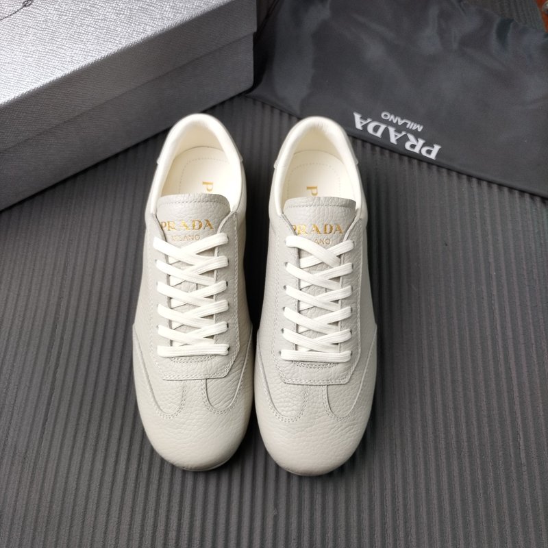 PRADA 프라다 그레이 가죽 신발 001-227218