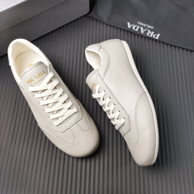 PRADA 프라다 그레이 가죽 신발 001-227218