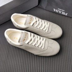 PRADA 프라다 그레이 가죽 신발 001-227218