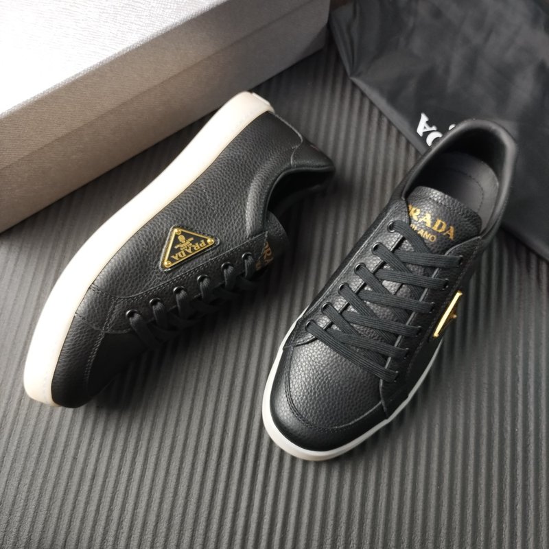 PRADA 프라다 블랙 가죽 신발 001-227221