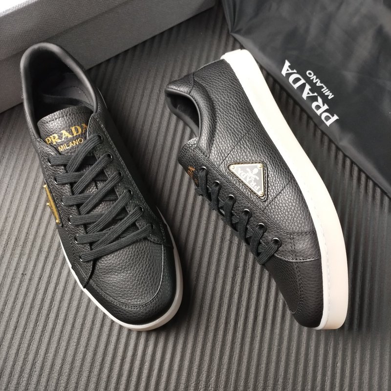 PRADA 프라다 블랙 가죽 신발 001-227221