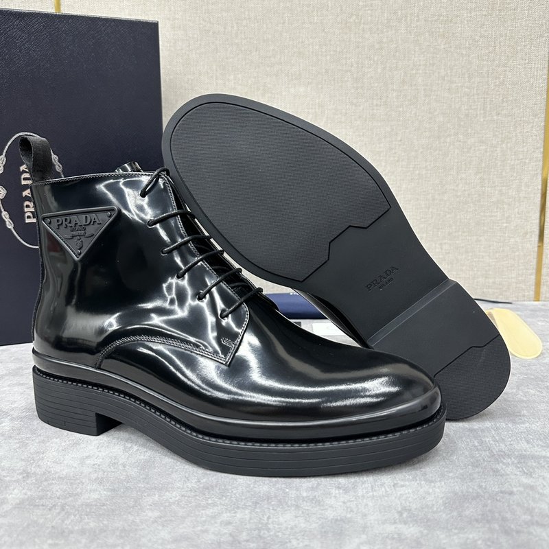 프라다 PRADA 남성 첼시 두꺼운 밑창 부츠 001-227312