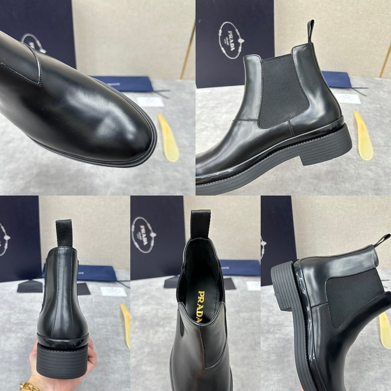 프라다 PRADA 남성 광택 체ลซี 부츠 001-227317
