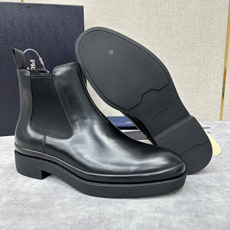 프라다 PRADA 남성 광택 체ลซี 부츠 001-227317