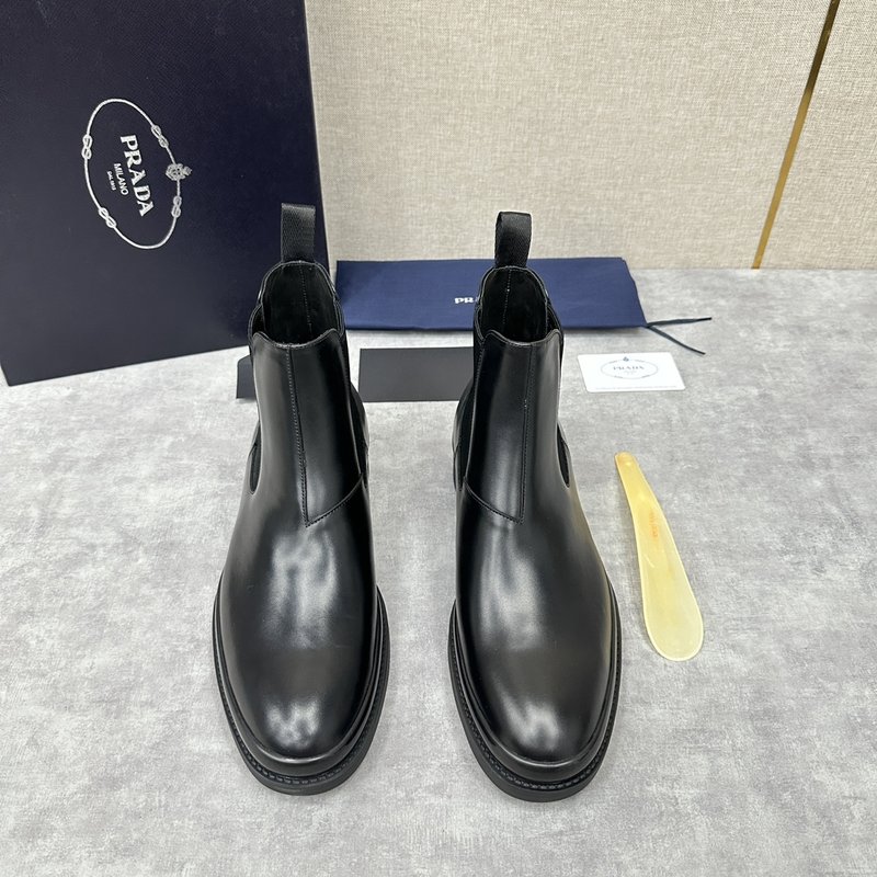 프라다 PRADA 남성 광택 체ลซี 부츠 001-227317