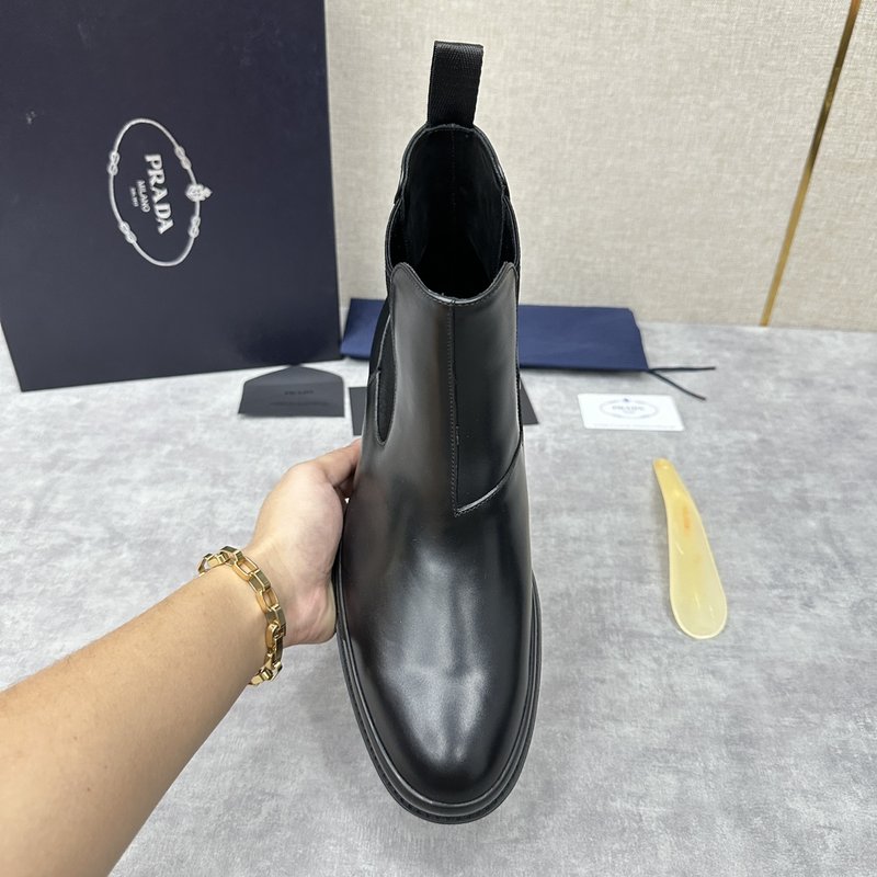 프라다 PRADA 남성 광택 체ลซี 부츠 001-227317