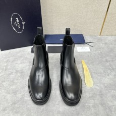프라다 PRADA 남성 광택 체ลซี 부츠 001-227317