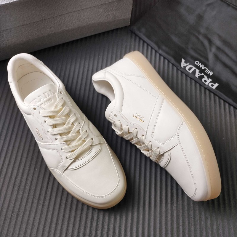 PRADA 신규 화이트 가죽 슈즈 001-227339