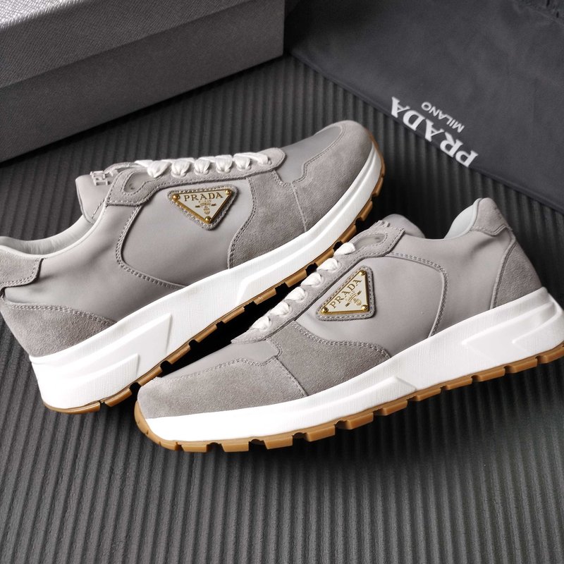 PRADA 그레이 패브릭 슈즈 001-227344