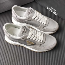 PRADA 그레이 패브릭 슈즈 001-227344