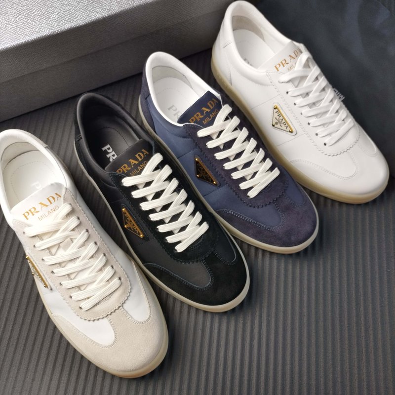 PRADA 브랜드 화이트 가죽 신발 001-227352