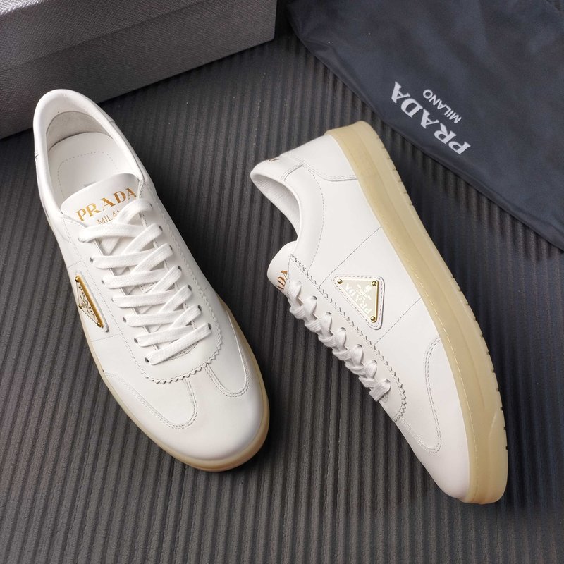 PRADA 브랜드 화이트 가죽 신발 001-227352