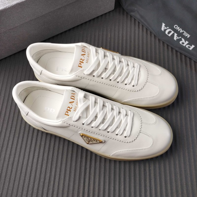 PRADA 브랜드 화이트 가죽 신발 001-227352