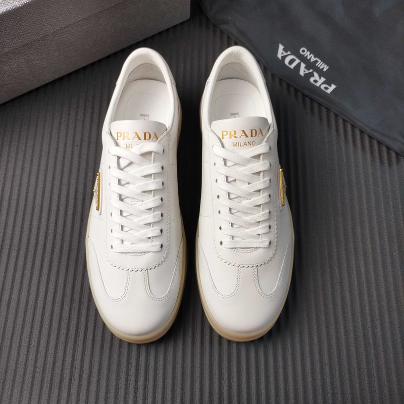 PRADA 브랜드 화이트 가죽 신발 001-227352