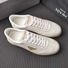 PRADA 브랜드 화이트 가죽 신발 001-227352