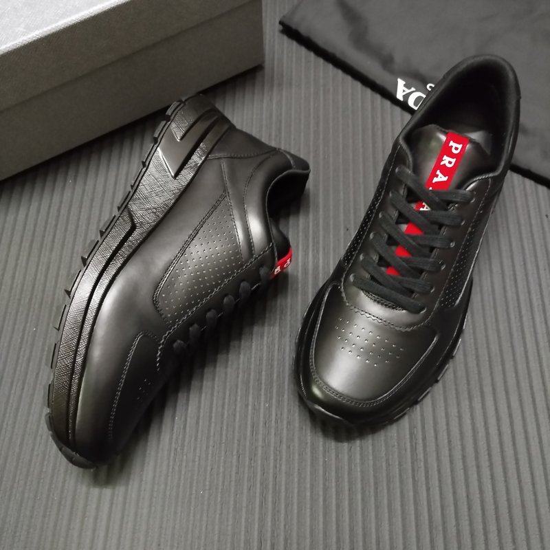 PRADA 신상 블랙 가죽 구두 001-227357