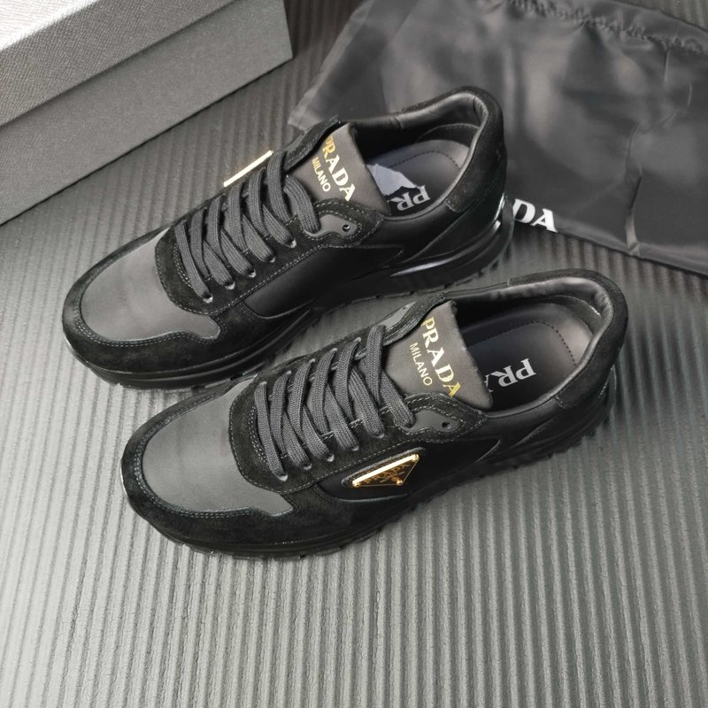 PRADA 프라다 블랙 패브릭 슈즈 001-227363